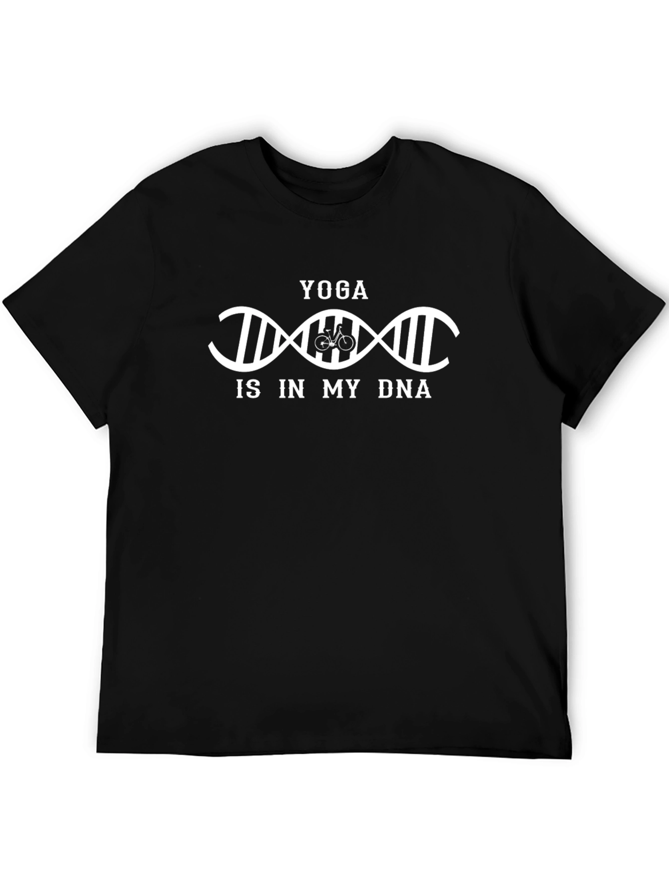 Yoga Is In My DNA Black Graphic Tee Shirt