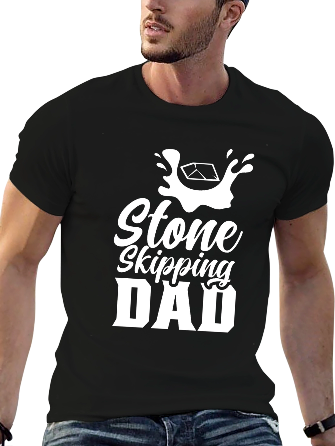 Stone Skipping Dad T-Shirt