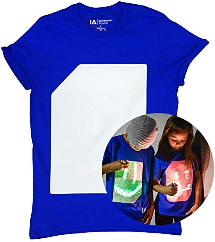 Illuminated ApparelInteractive Glow in The Dark T-Shirt - Fun for Birthday Parties & Festivals - Light up The Night