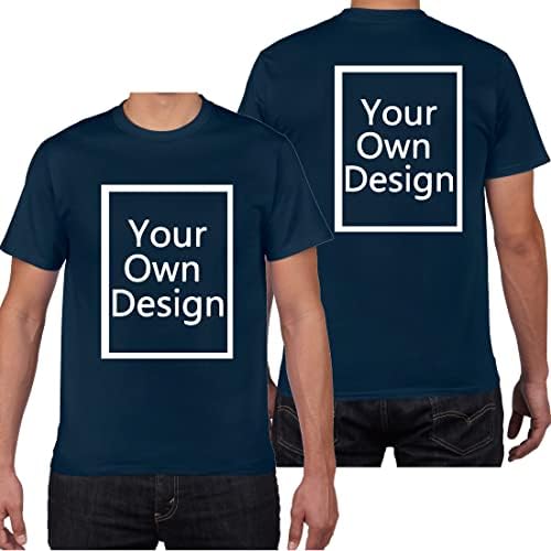 ALRRGPBCustom T Shirts for Men/Women Design Your Own Shirt Add Text Personalized Cotton Tee Printed Front/Back