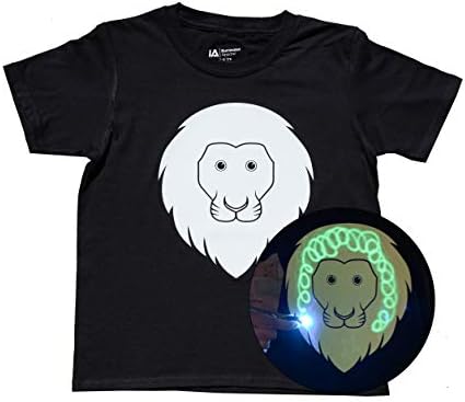 Illuminated ApparelInteractive Glow in The Dark T-Shirt - Fun for Birthday Parties & Festivals - Light up The Night