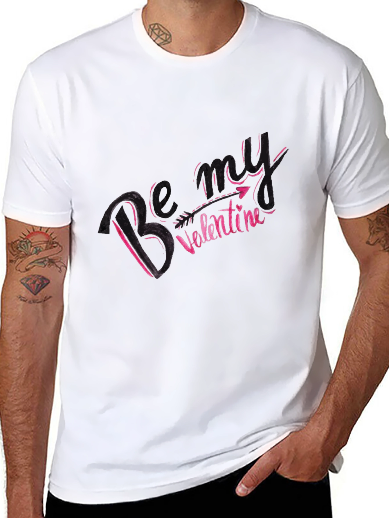 Be My Valentine Black T-Shirt