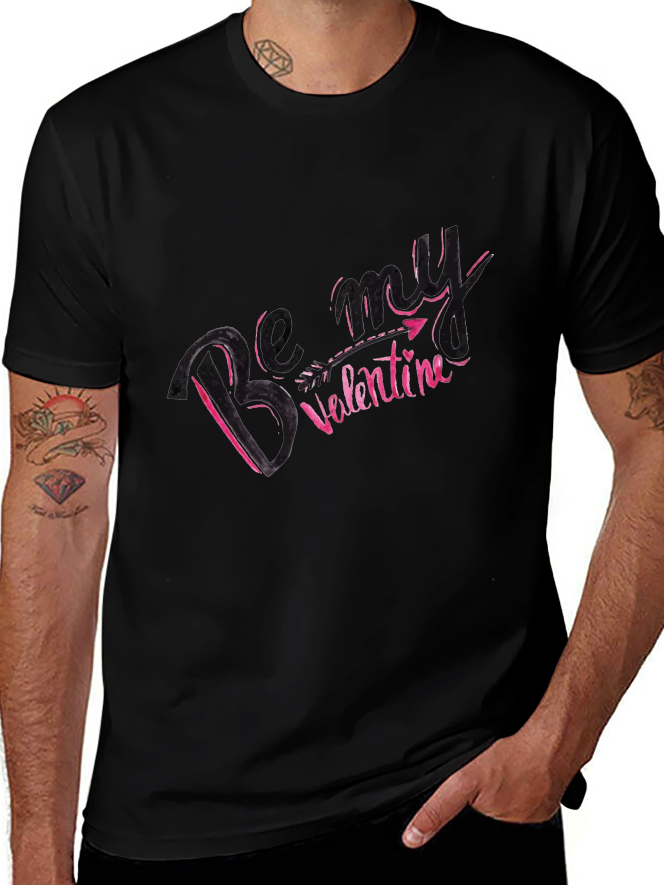 Be My Valentine Black T-Shirt