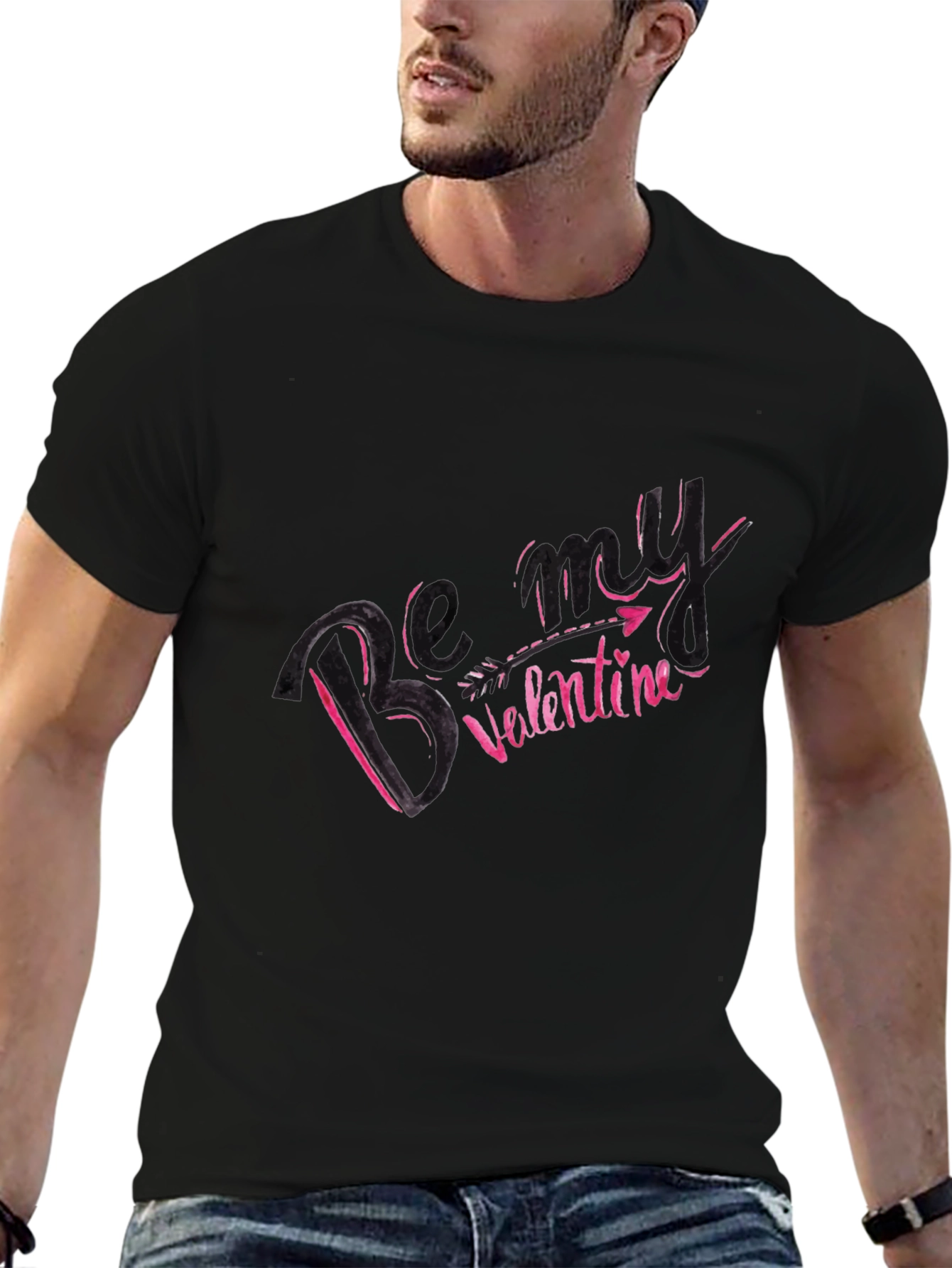 Be My Valentine Black T-Shirt