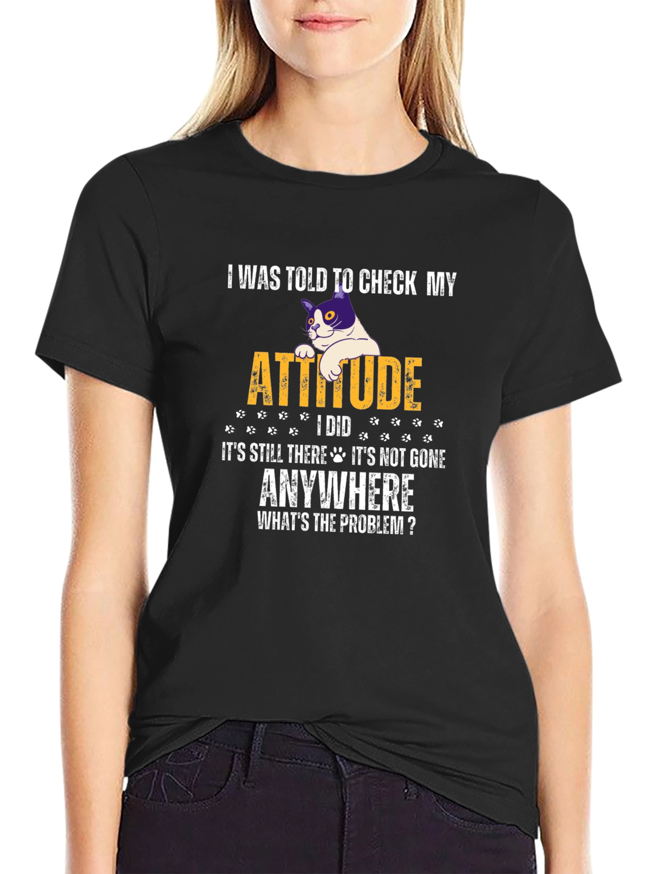 Funny Cat Attitude T-Shirt