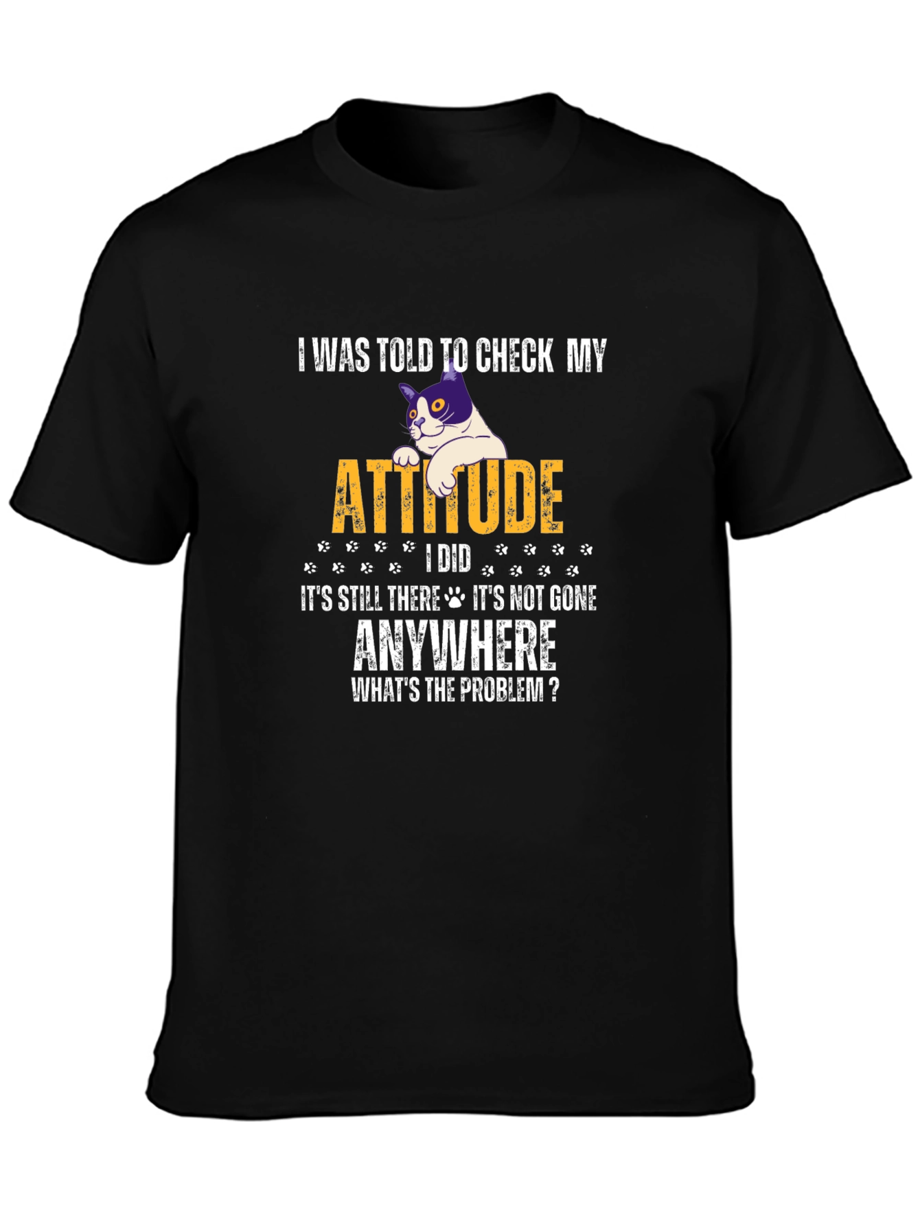 Funny Cat Attitude T-Shirt