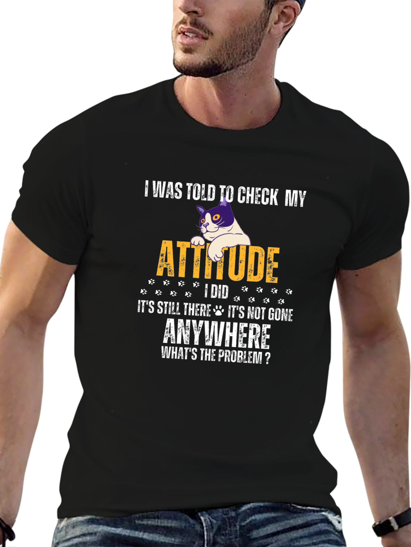 Funny Cat Attitude T-Shirt