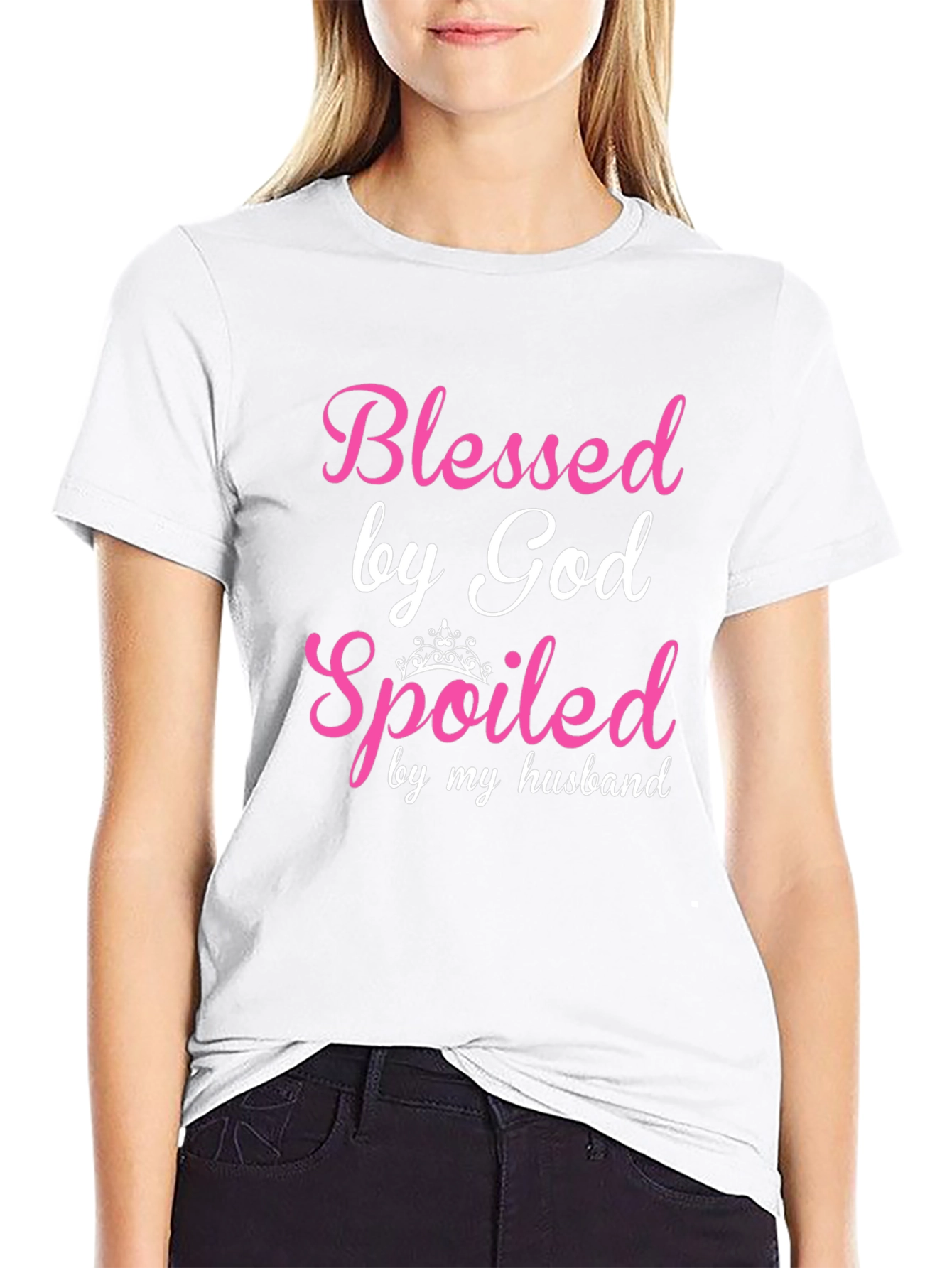 Blessed by God Spoiled by Husband T-Shirt