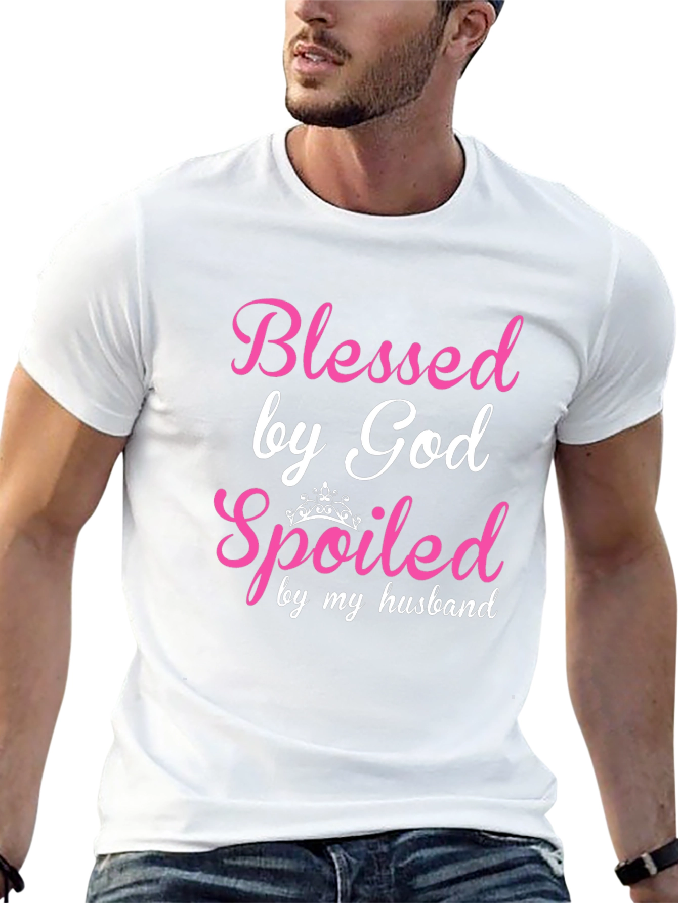 Blessed by God Spoiled by Husband T-Shirt