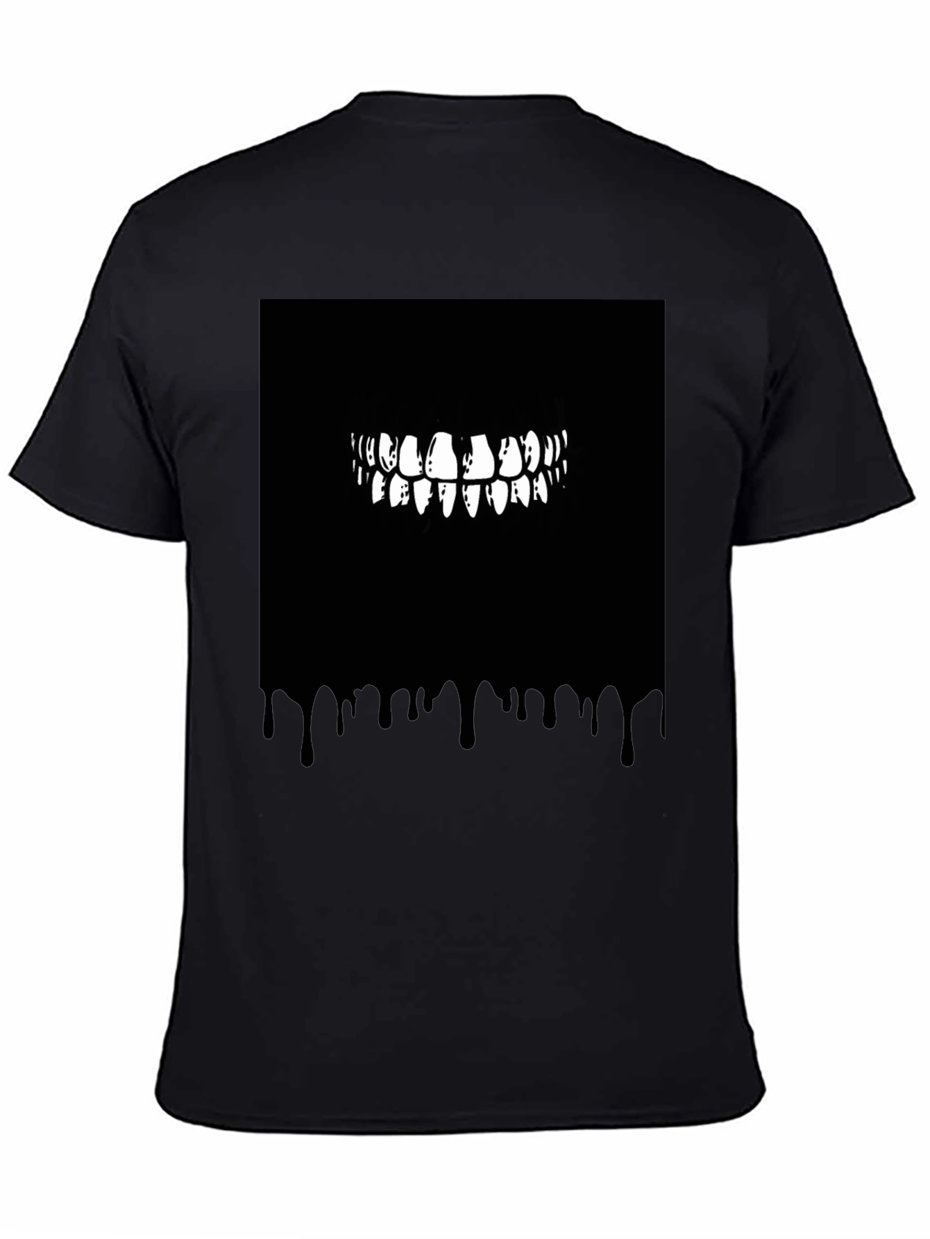 Monster Teeth Graphic Black T-Shirt