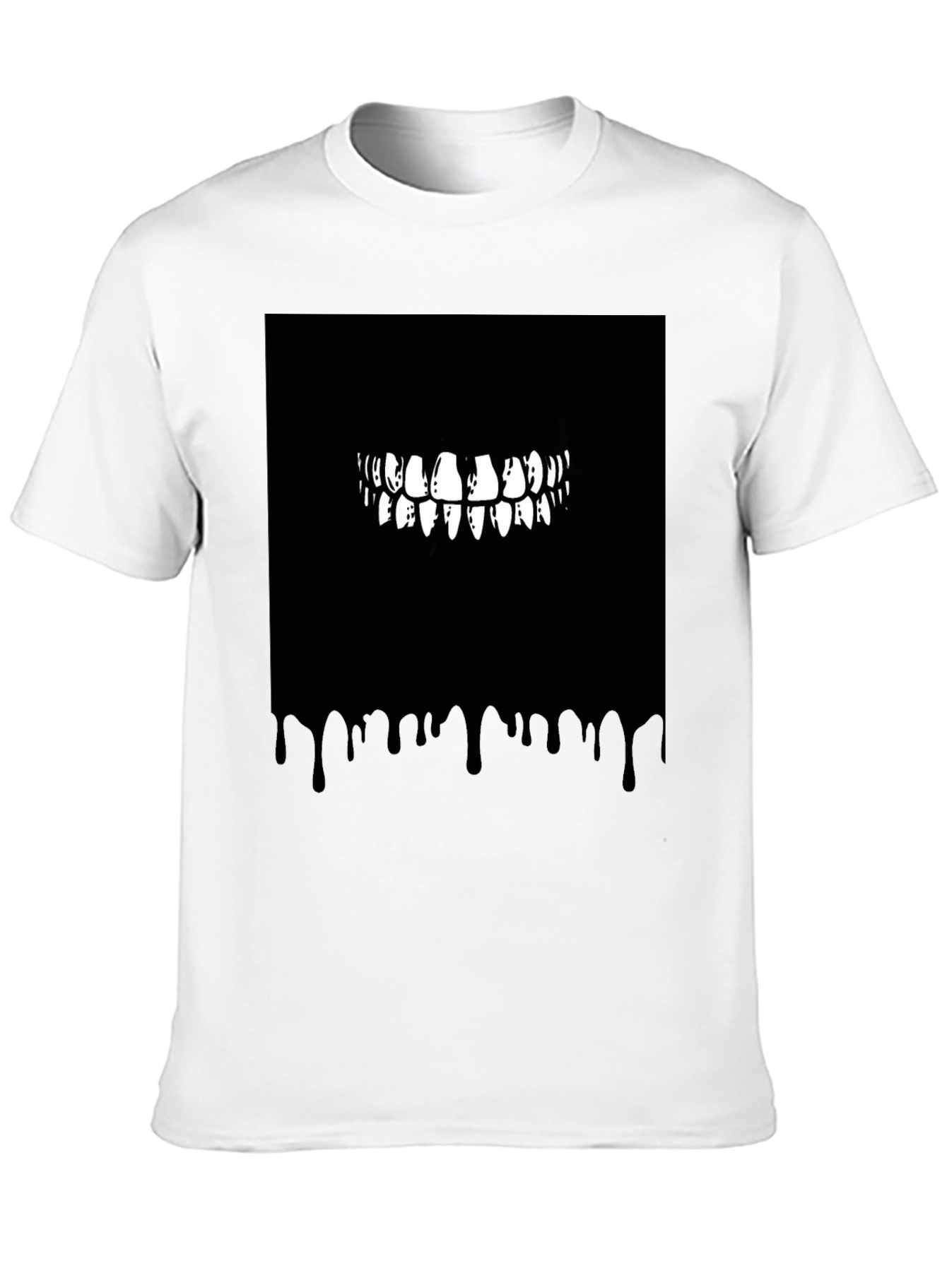 Monster Teeth Graphic Black T-Shirt
