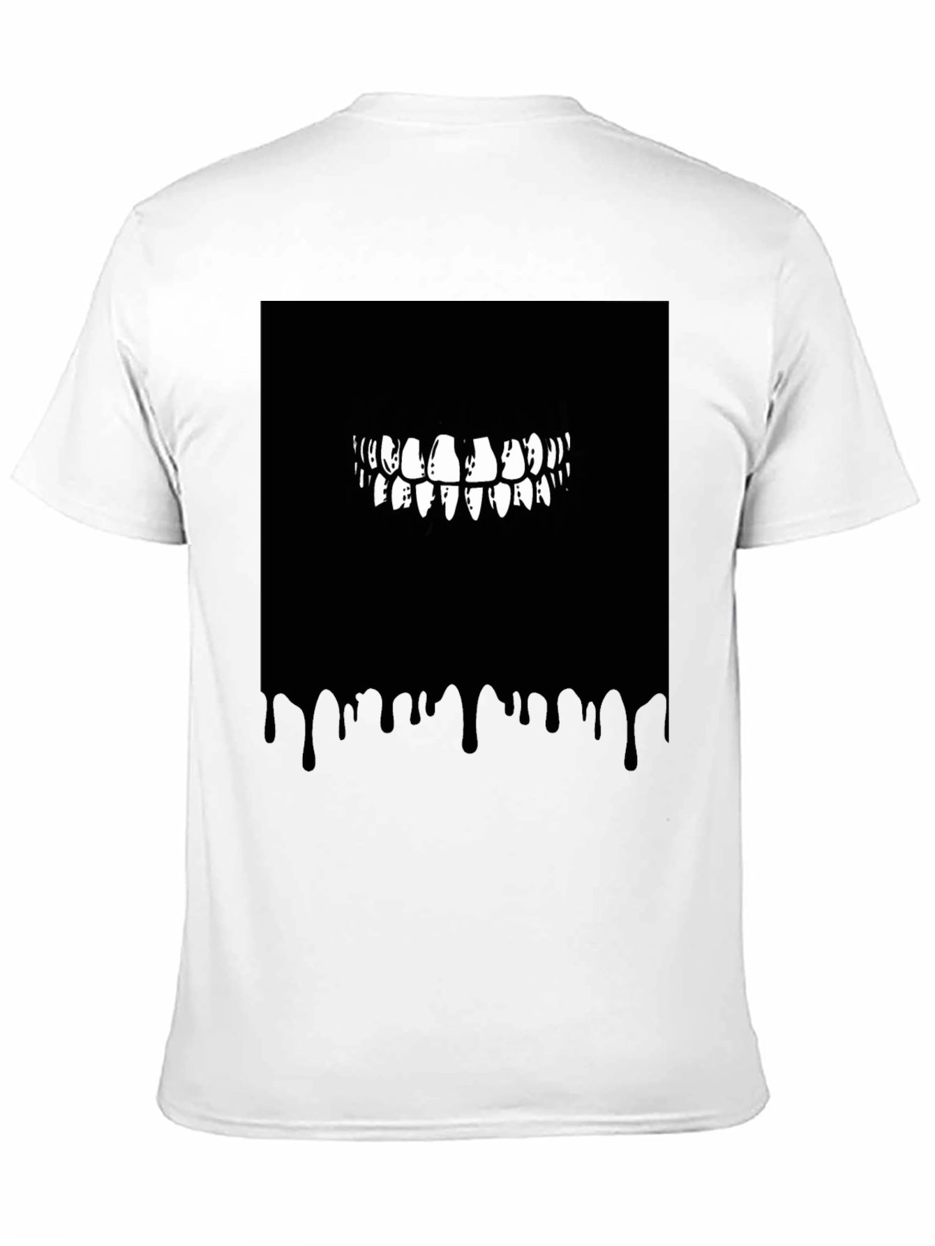 Monster Teeth Graphic Black T-Shirt