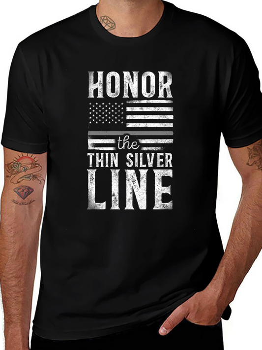 Honor the Thin Silver Line Graphic Tee