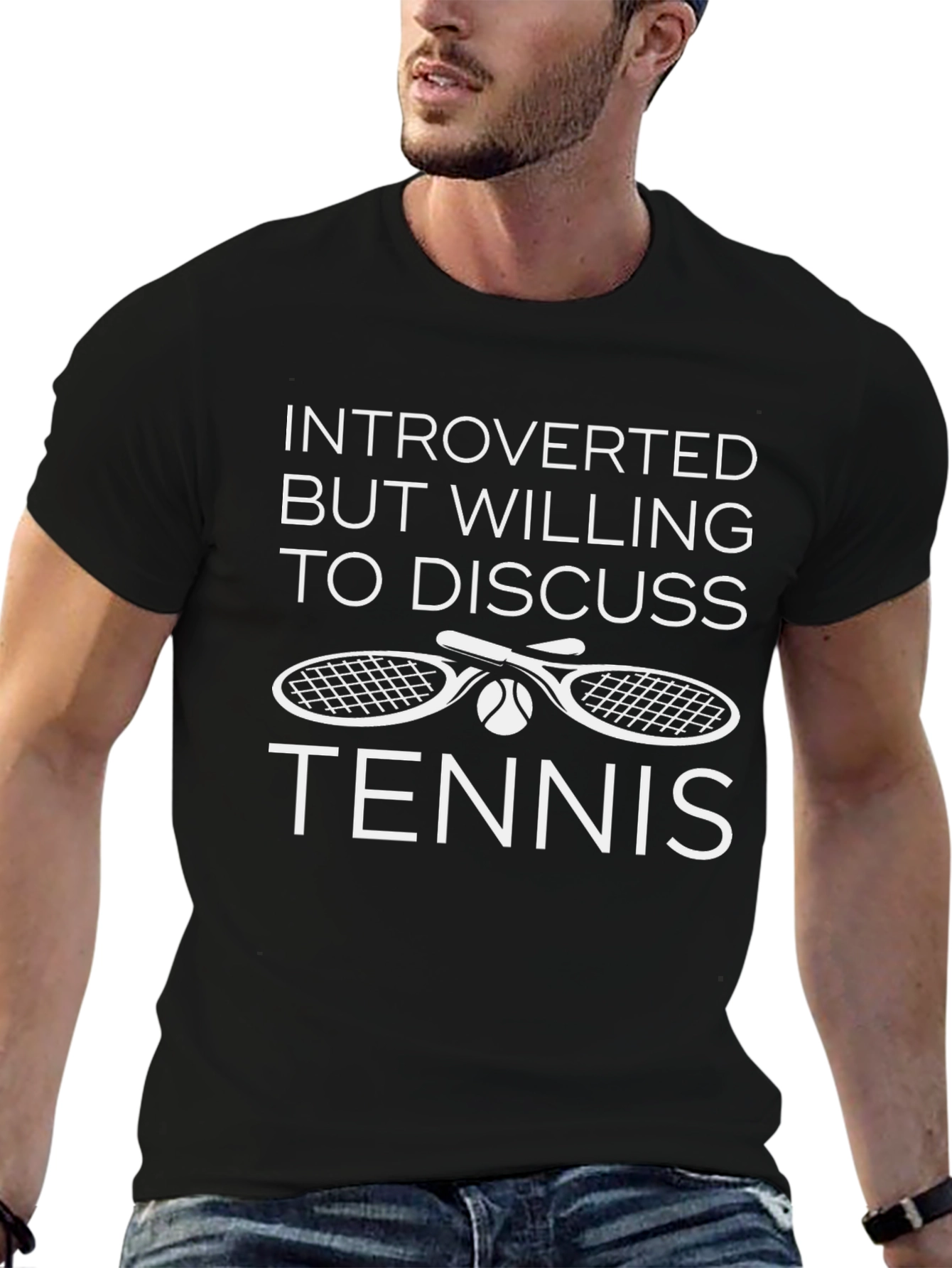 Introverted Tennis T-Shirt | Sporty Graphic Tee