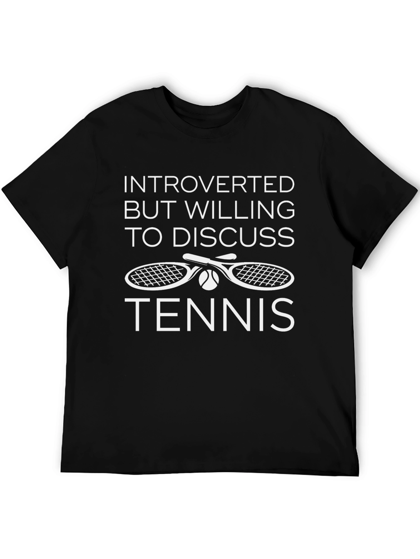 Introverted Tennis T-Shirt | Sporty Graphic Tee