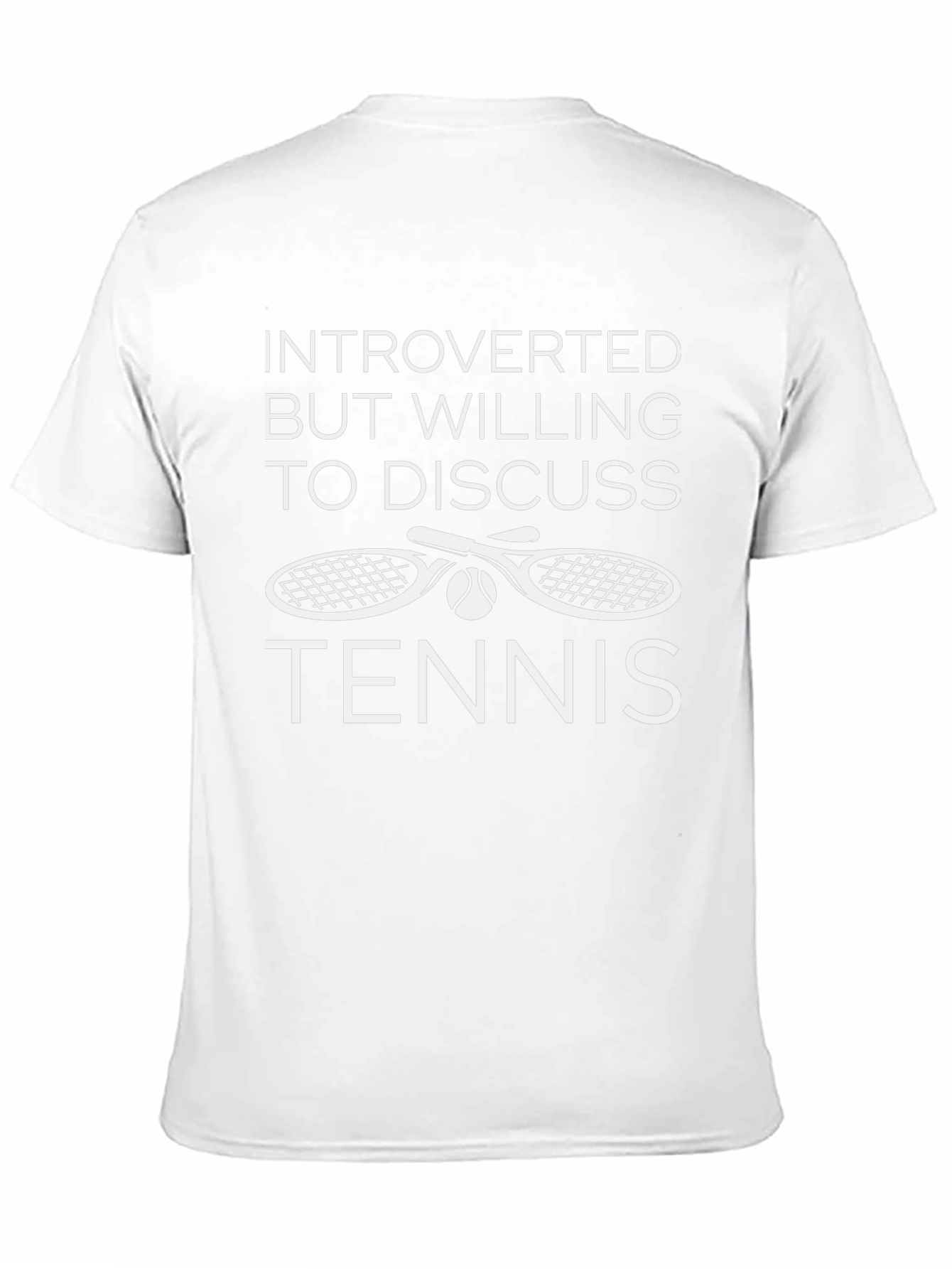 Introverted Tennis T-Shirt | Sporty Graphic Tee