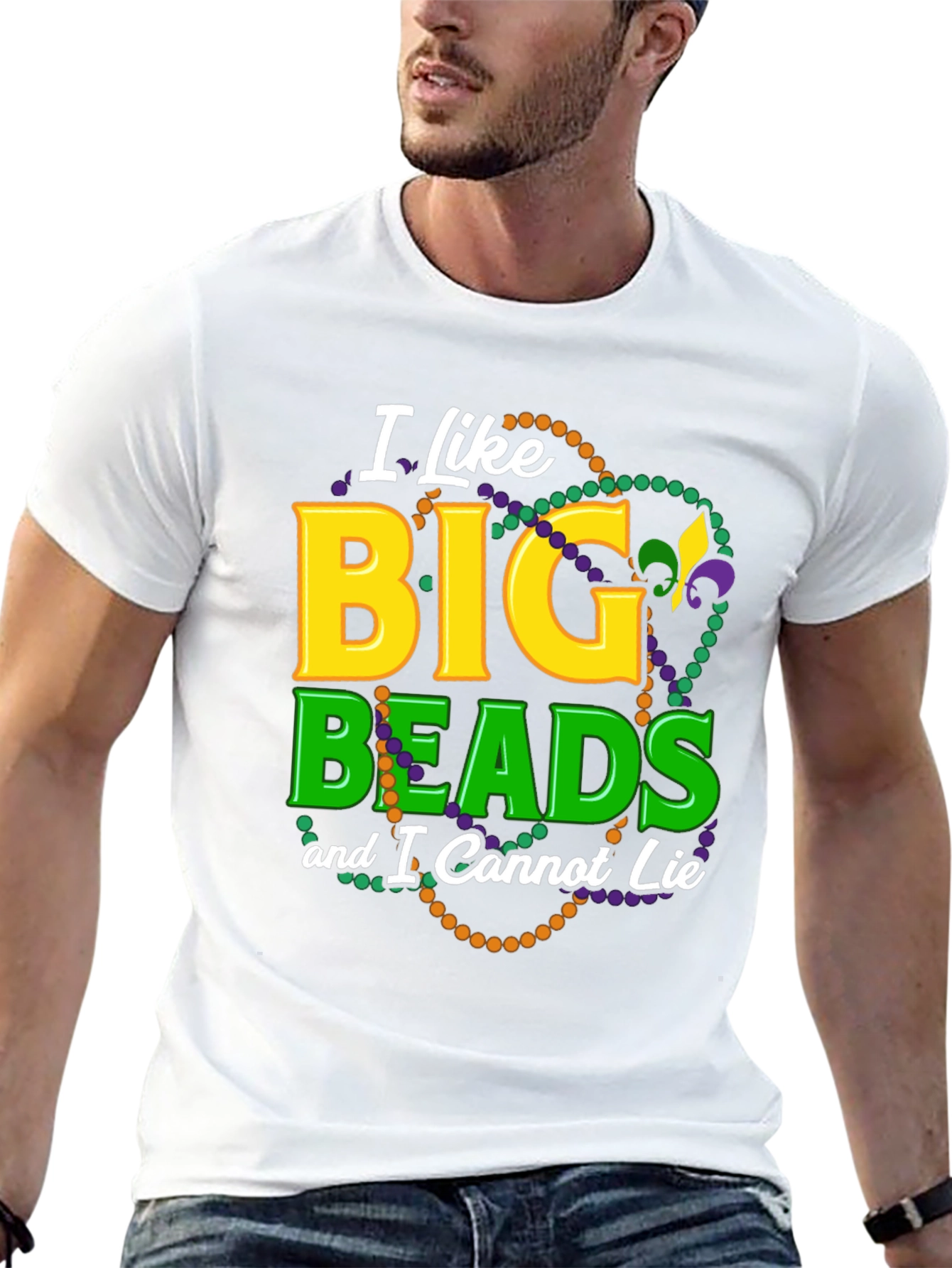 I Like Big Beads T-Shirt - Mardi Gras Tee