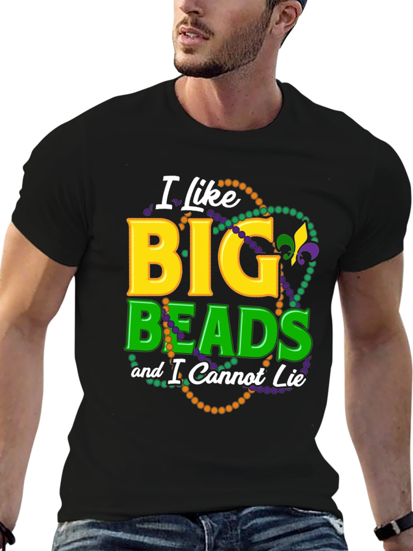 I Like Big Beads T-Shirt - Mardi Gras Tee