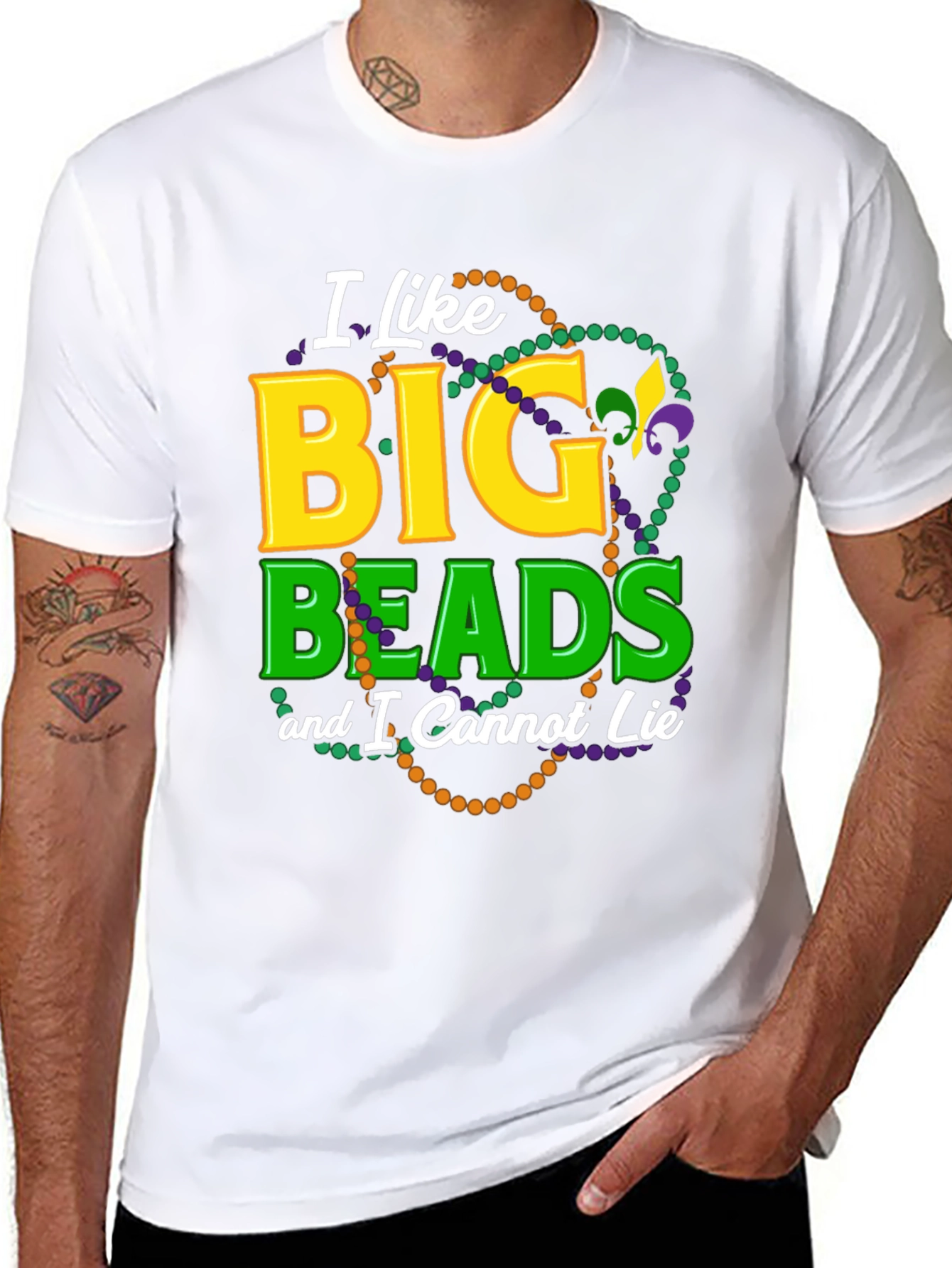 I Like Big Beads T-Shirt - Mardi Gras Tee