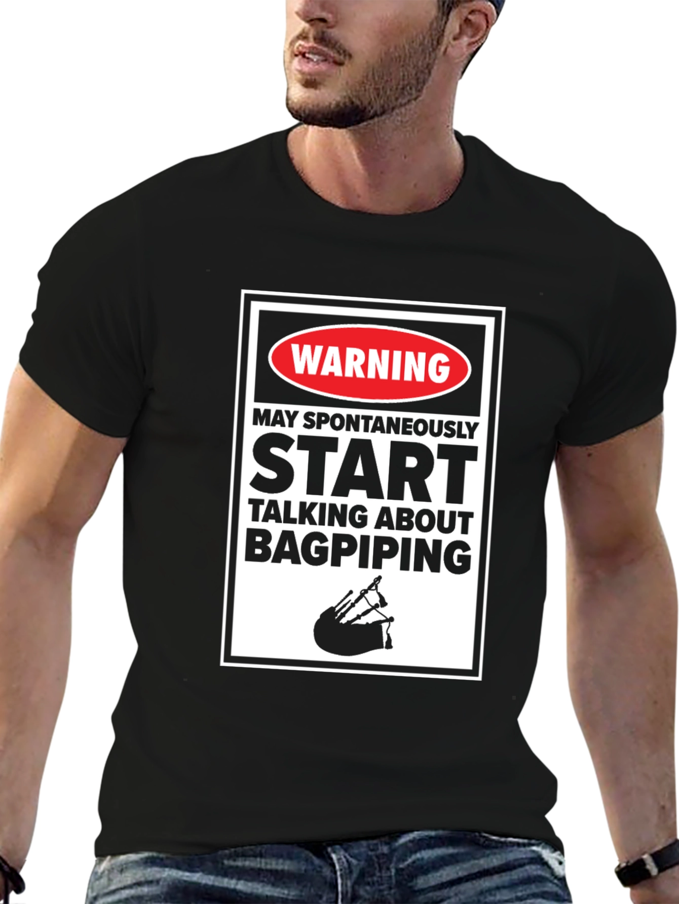 Bagpiping Warning T-Shirt