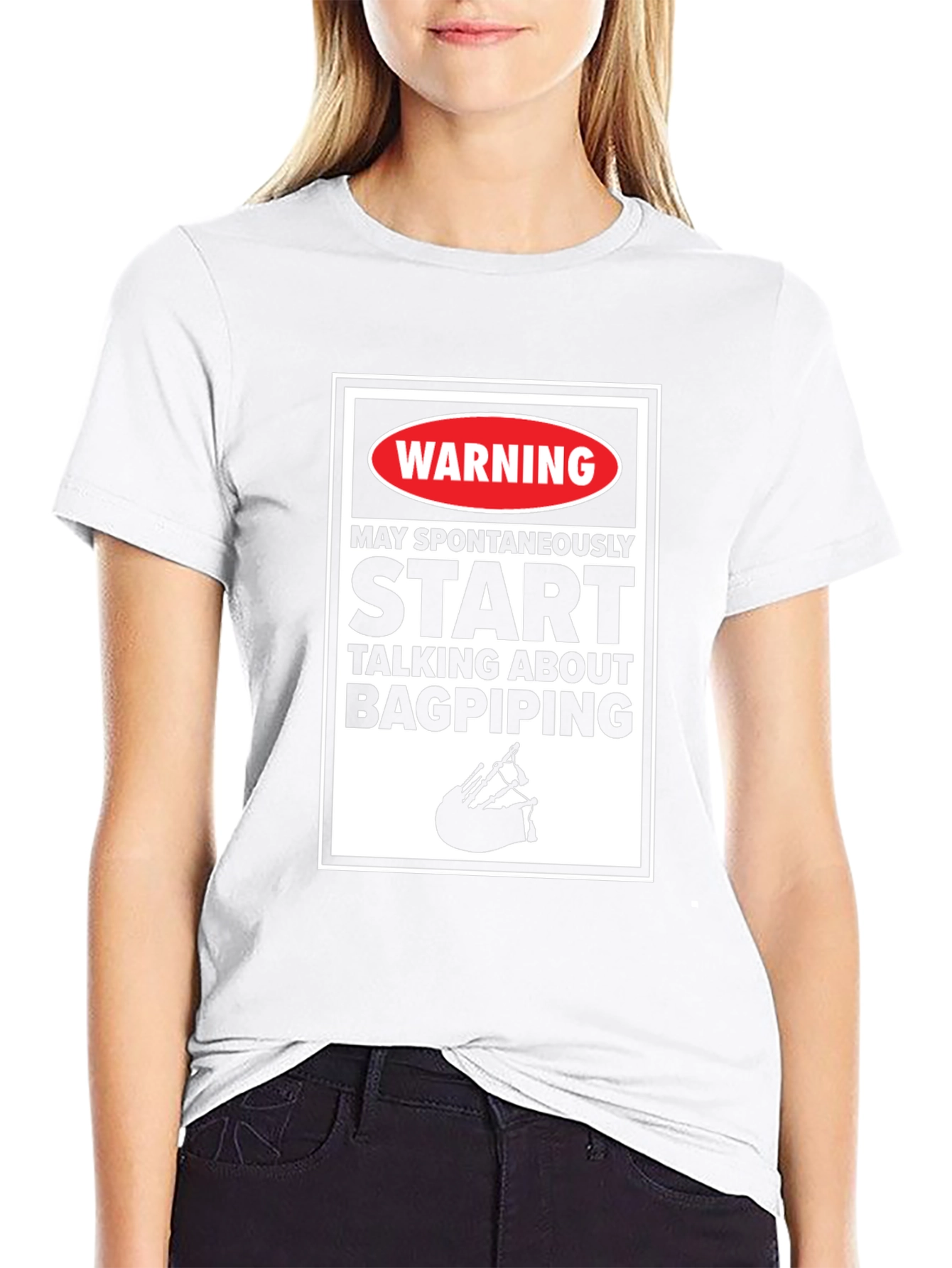 Bagpiping Warning T-Shirt