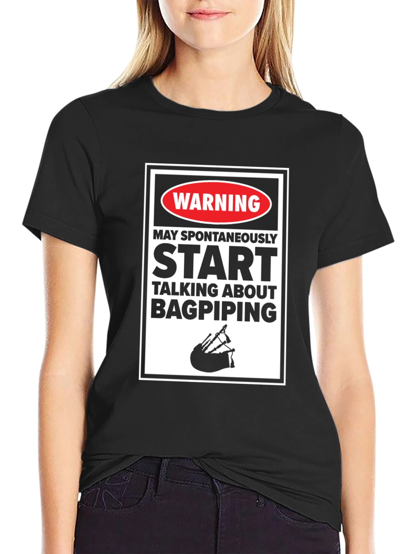 Bagpiping Warning T-Shirt