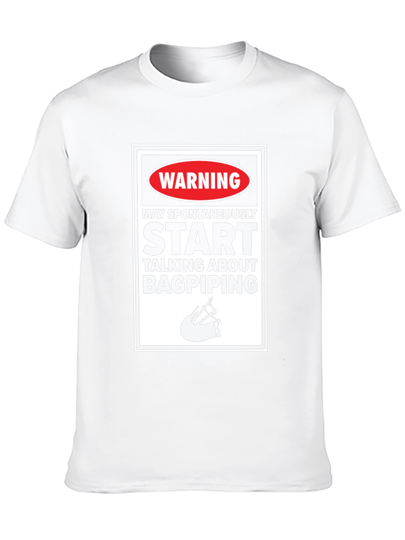 Bagpiping Warning T-Shirt