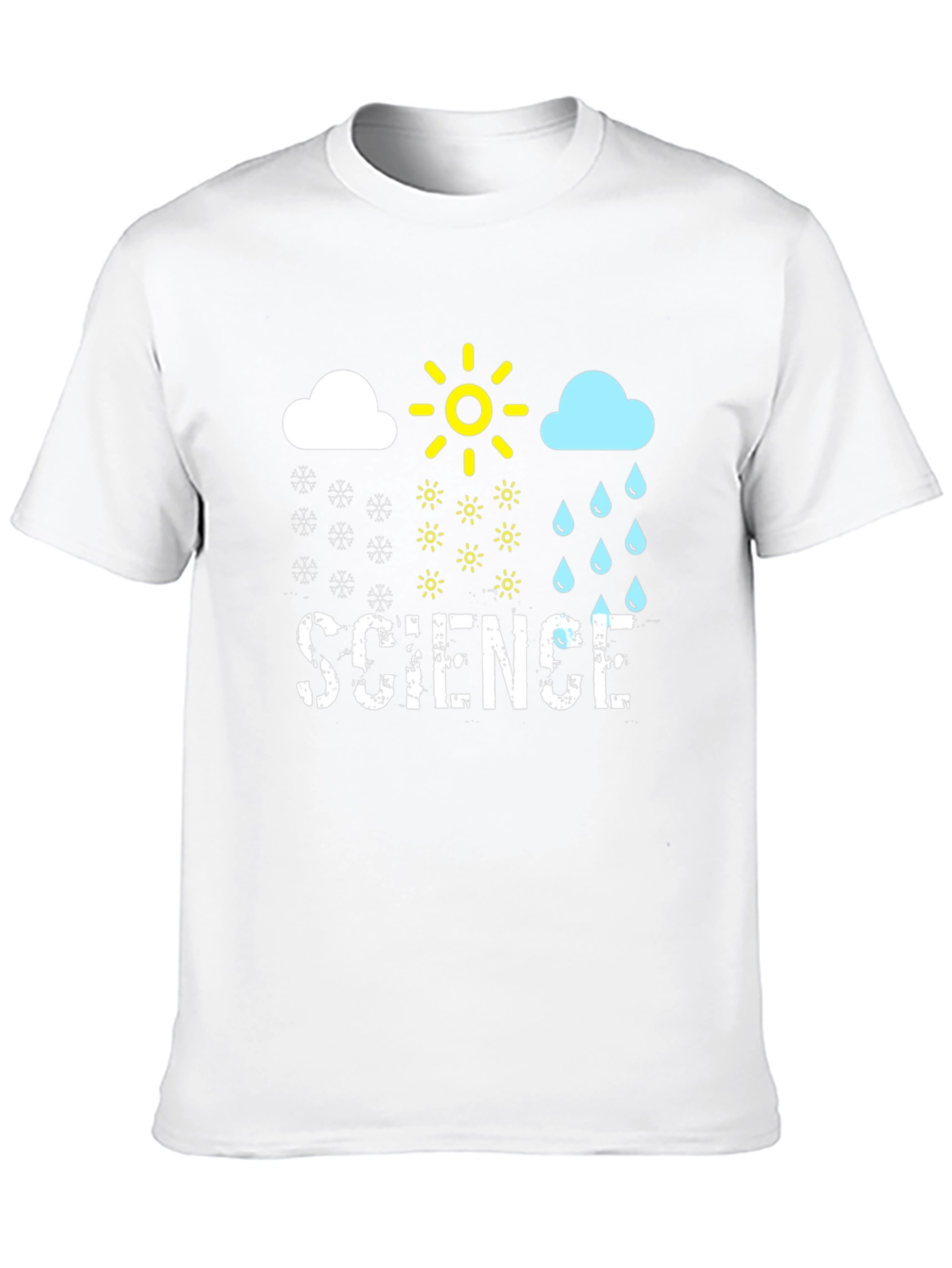 Science Weather T-Shirt - Snow Sun Rain