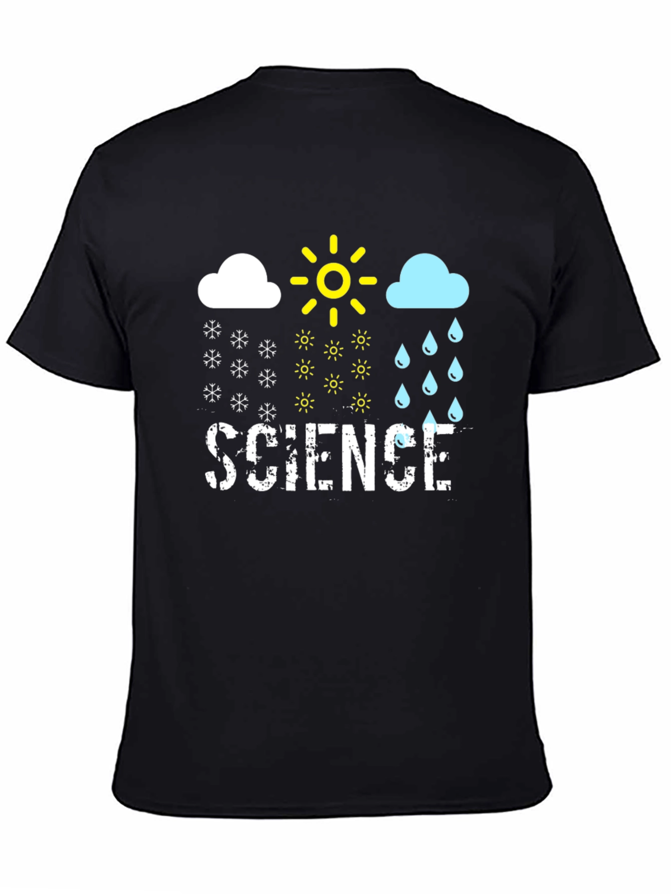 Science Weather T-Shirt - Snow Sun Rain