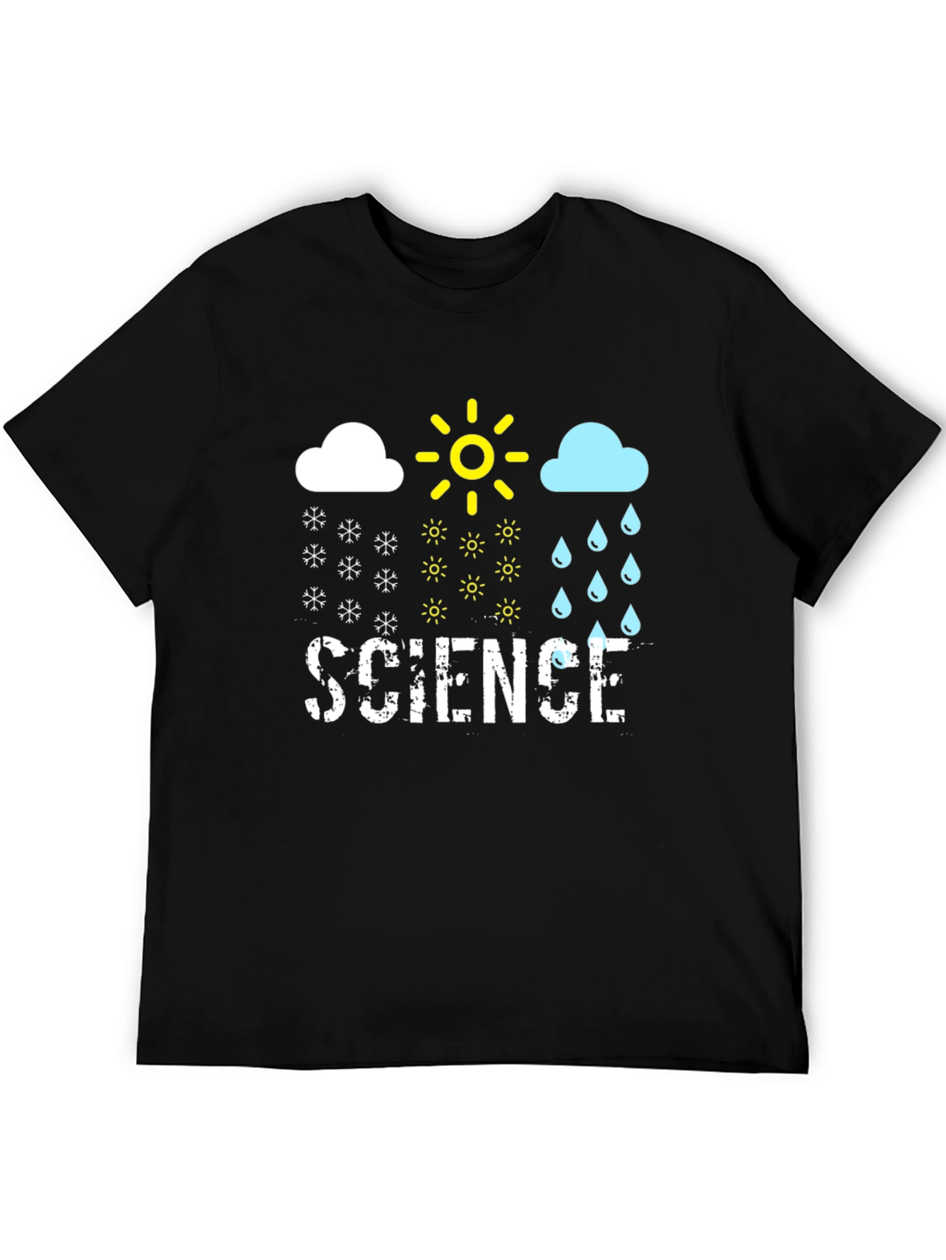 Science Weather T-Shirt - Snow Sun Rain