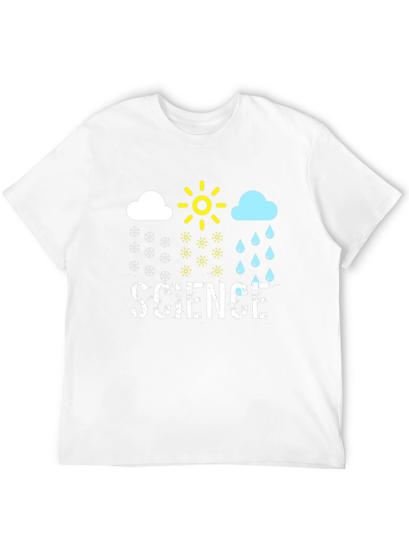 Science Weather T-Shirt - Snow Sun Rain