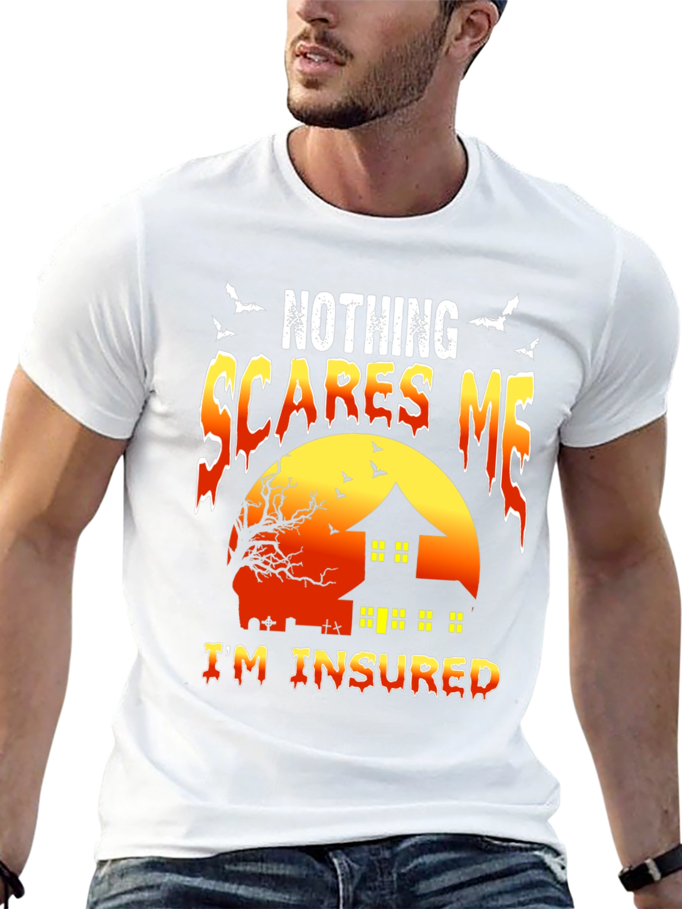 Nothing Scares Me Im Insured Halloween T-Shirt