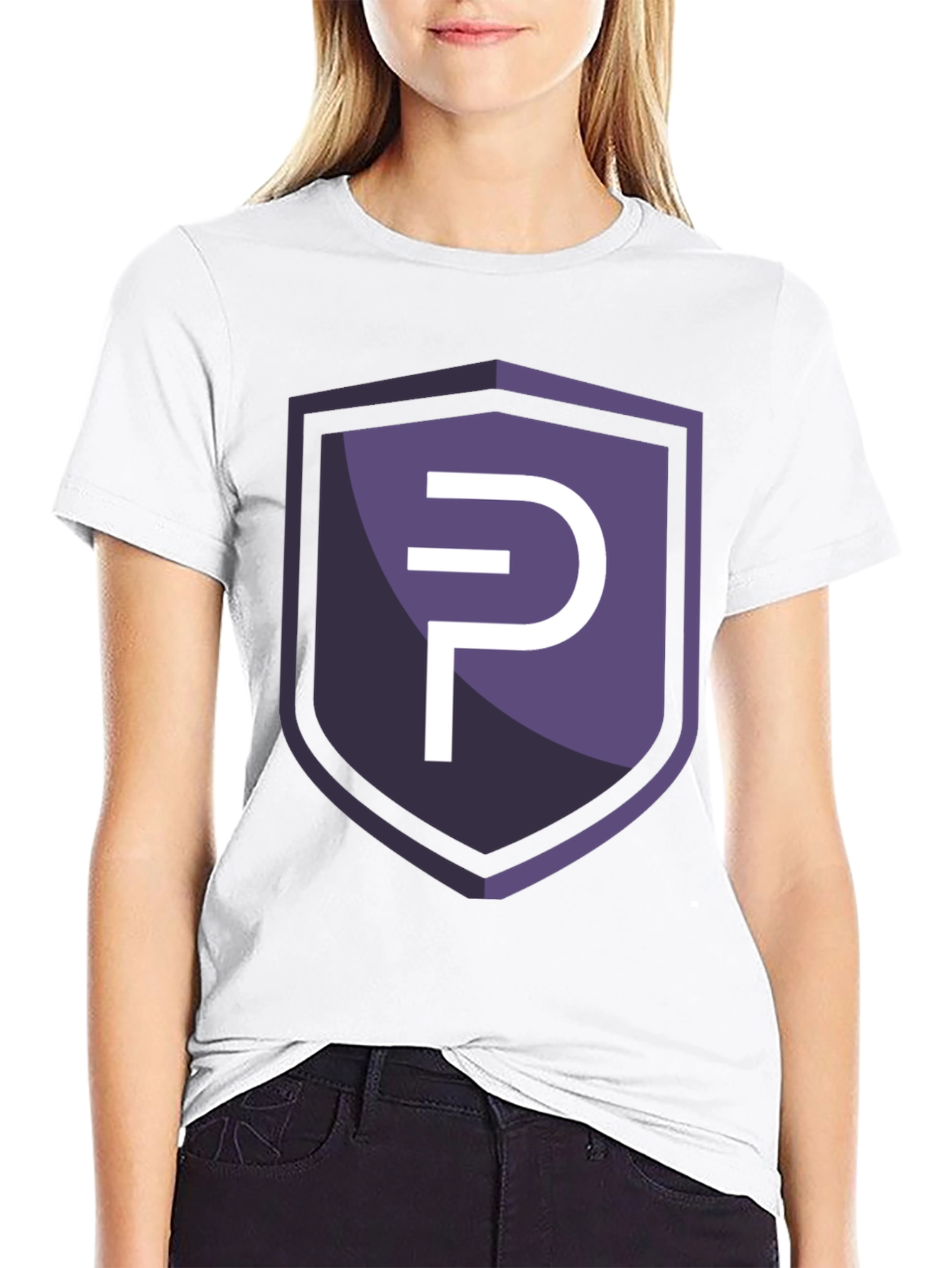 Modern Shield Logo Tee - Stylish Graphic Print