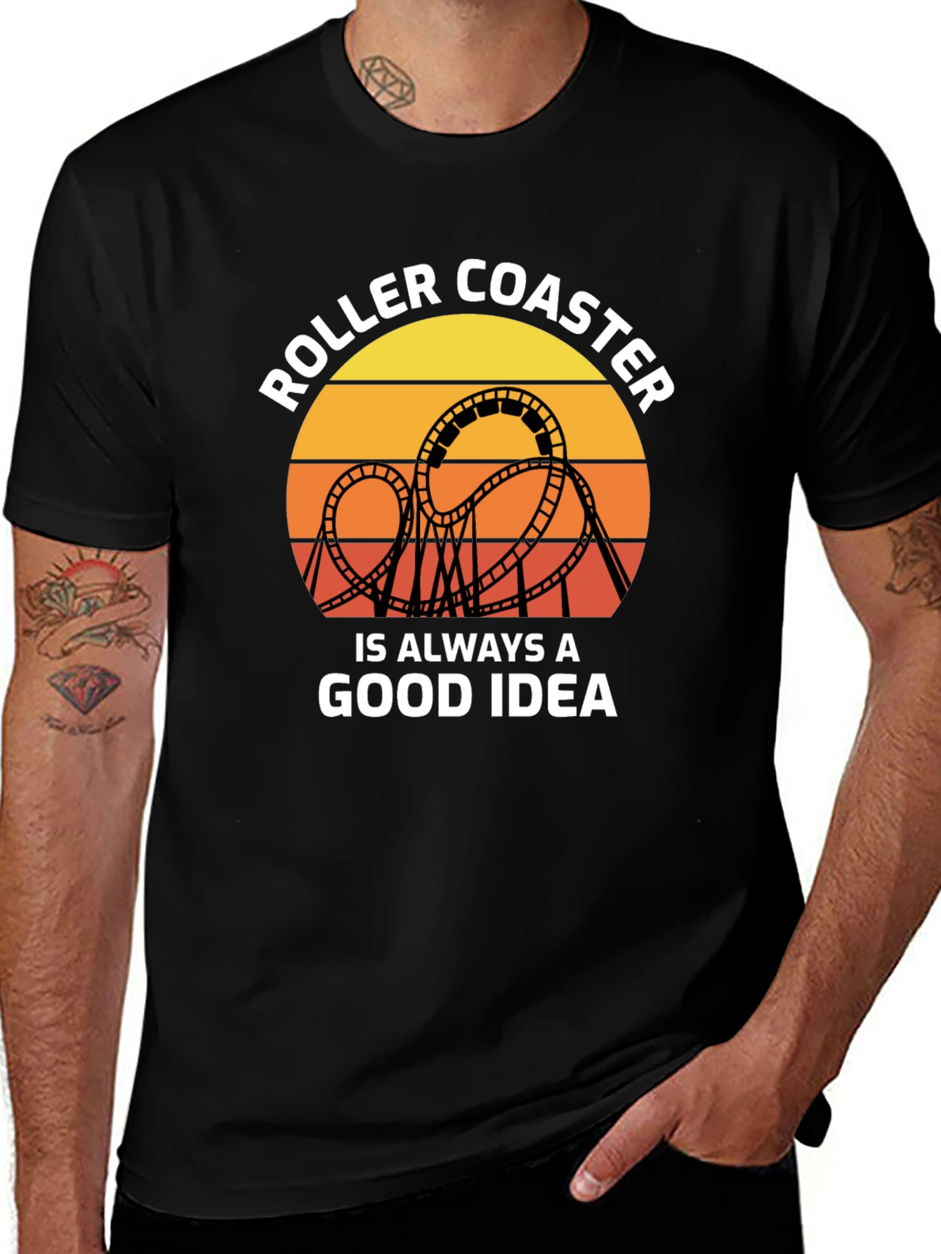 Roller Coaster Good Idea Graphic Tee