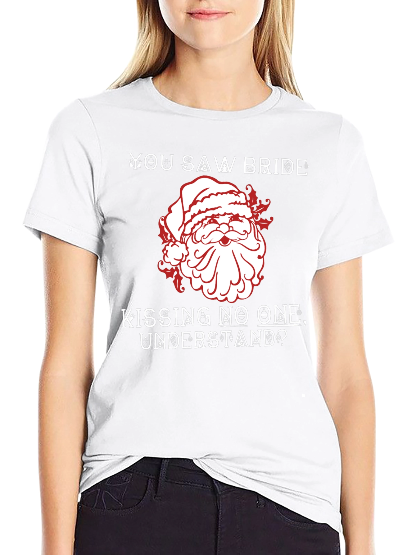 Santa Kissing No One T-Shirt