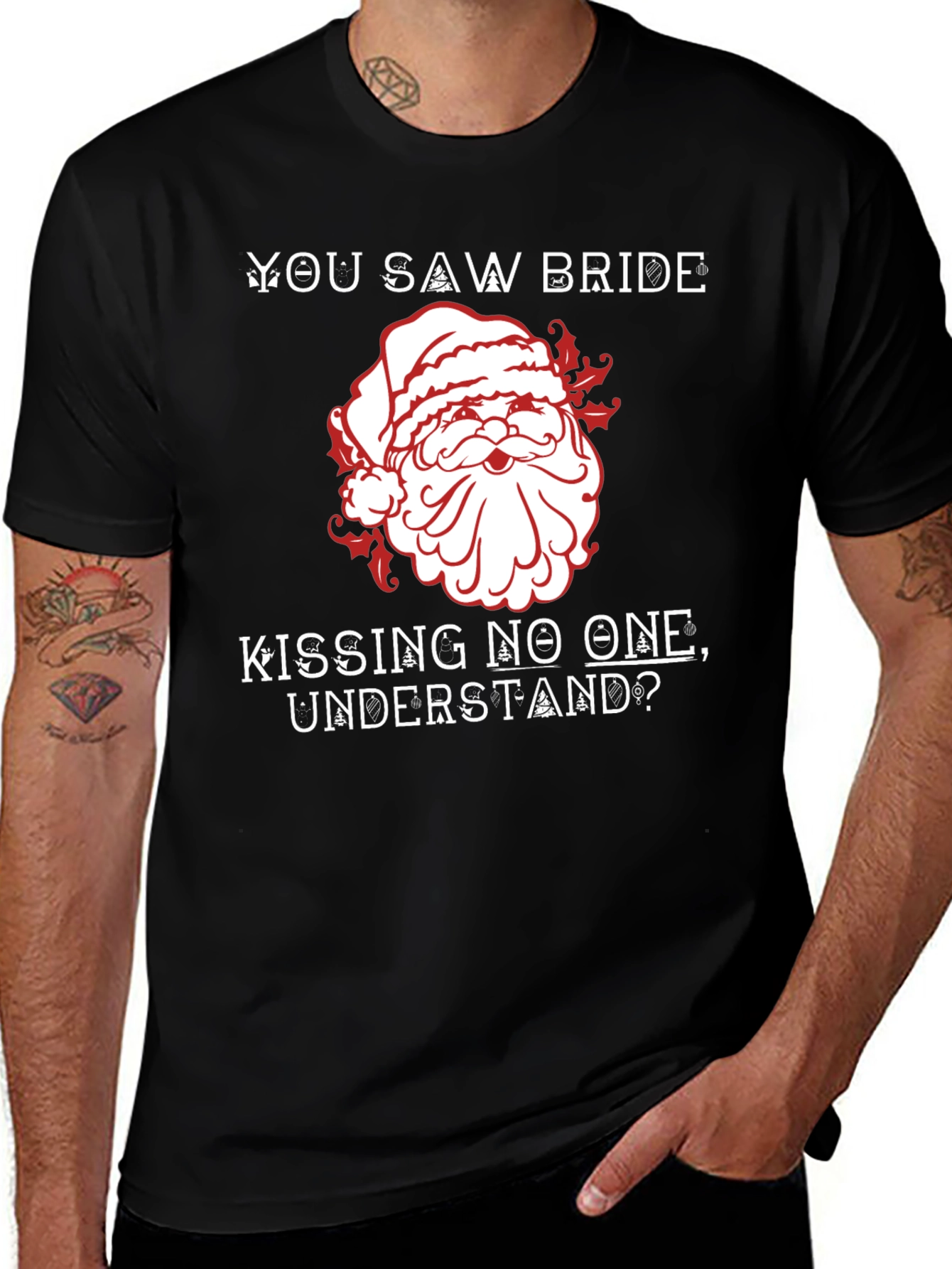 Santa Kissing No One T-Shirt