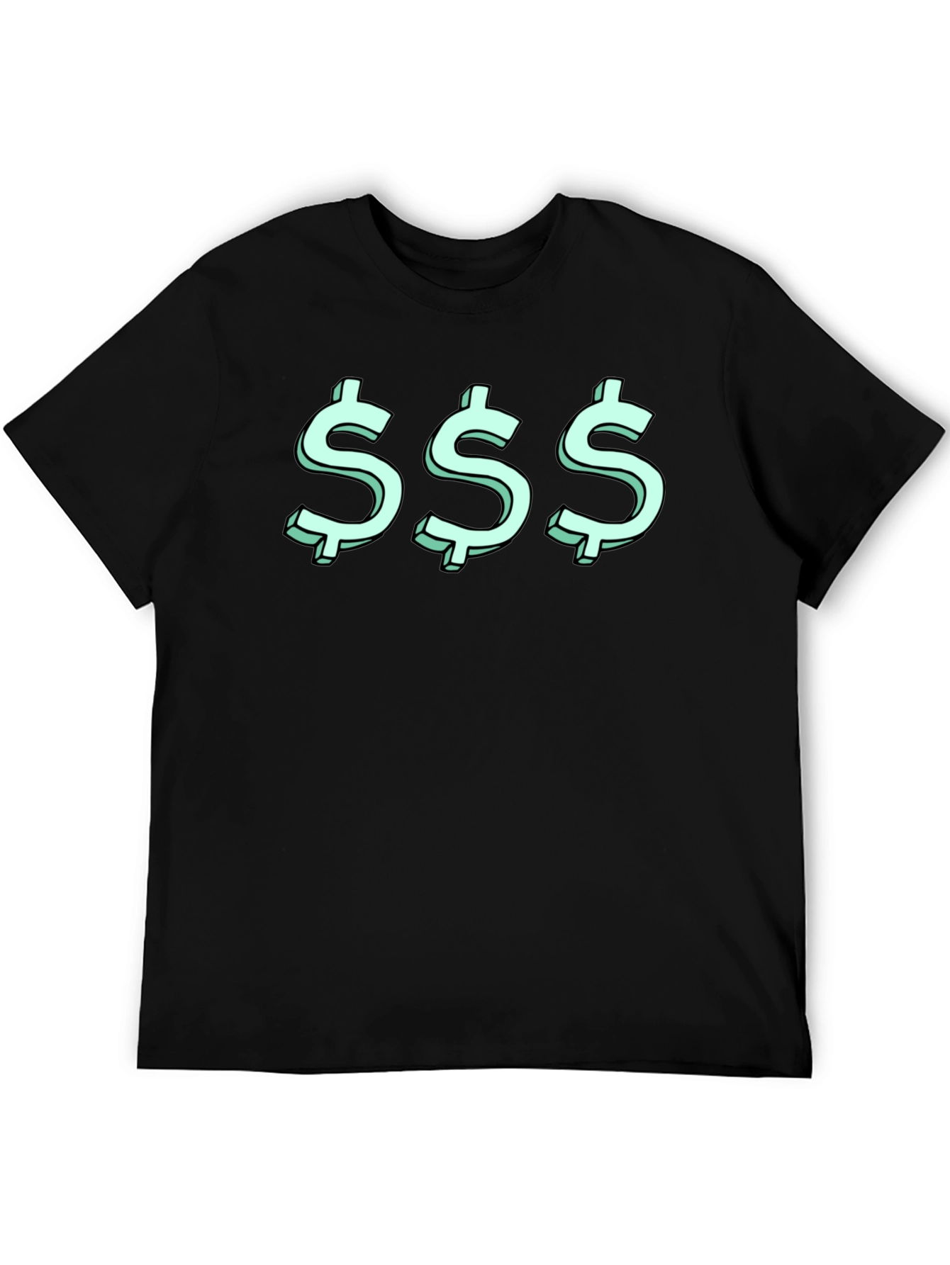 Triple Dollar Sign Graphic Tee