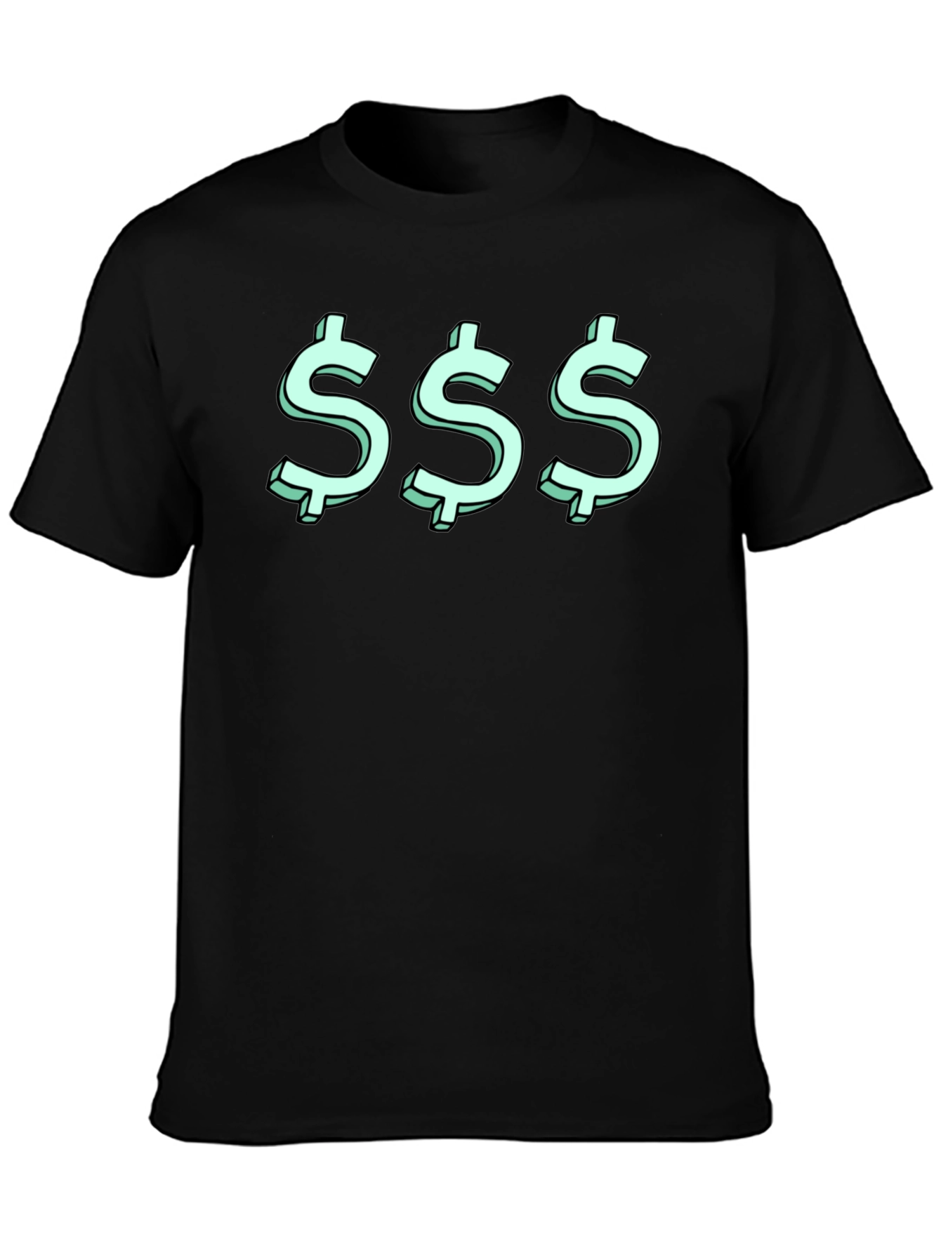 Triple Dollar Sign Graphic Tee