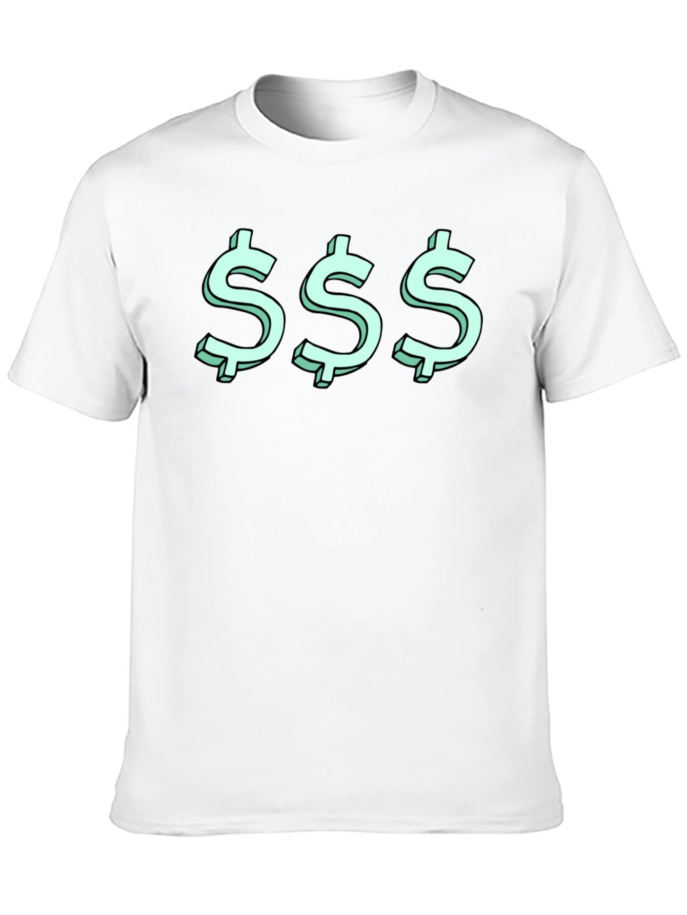 Triple Dollar Sign Graphic Tee