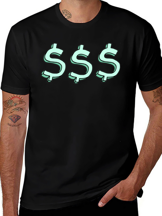 Triple Dollar Sign Graphic Tee