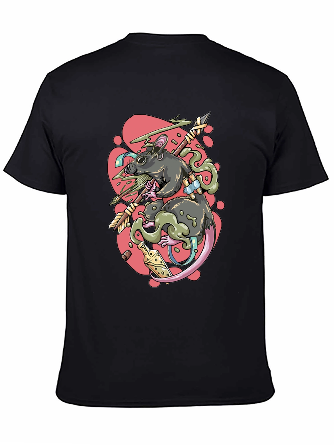 Rat Warrior Graphic T-Shirt
