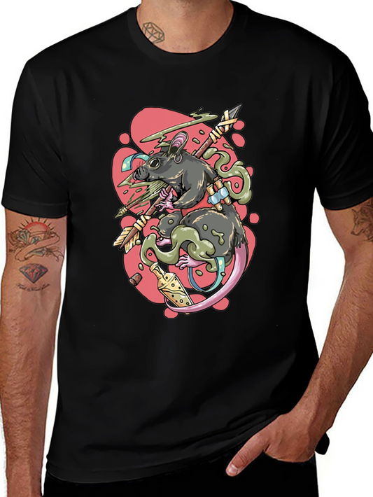 Rat Warrior Graphic T-Shirt