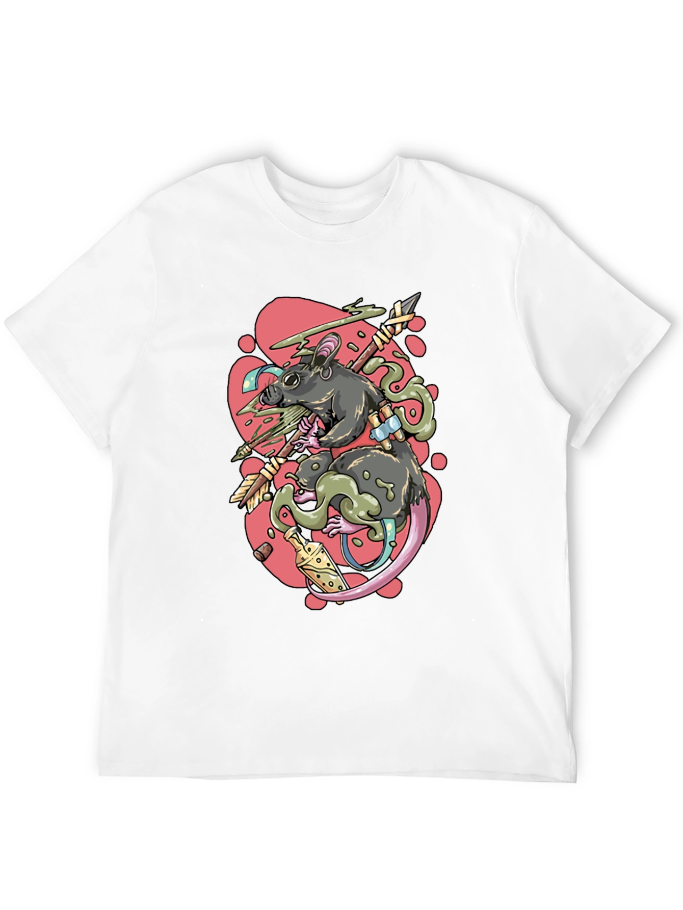 Rat Warrior Graphic T-Shirt