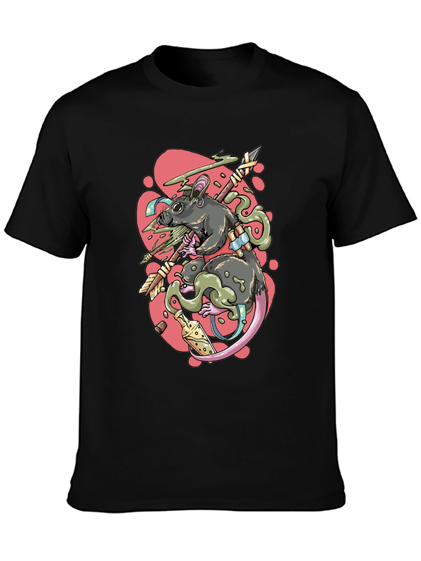 Rat Warrior Graphic T-Shirt