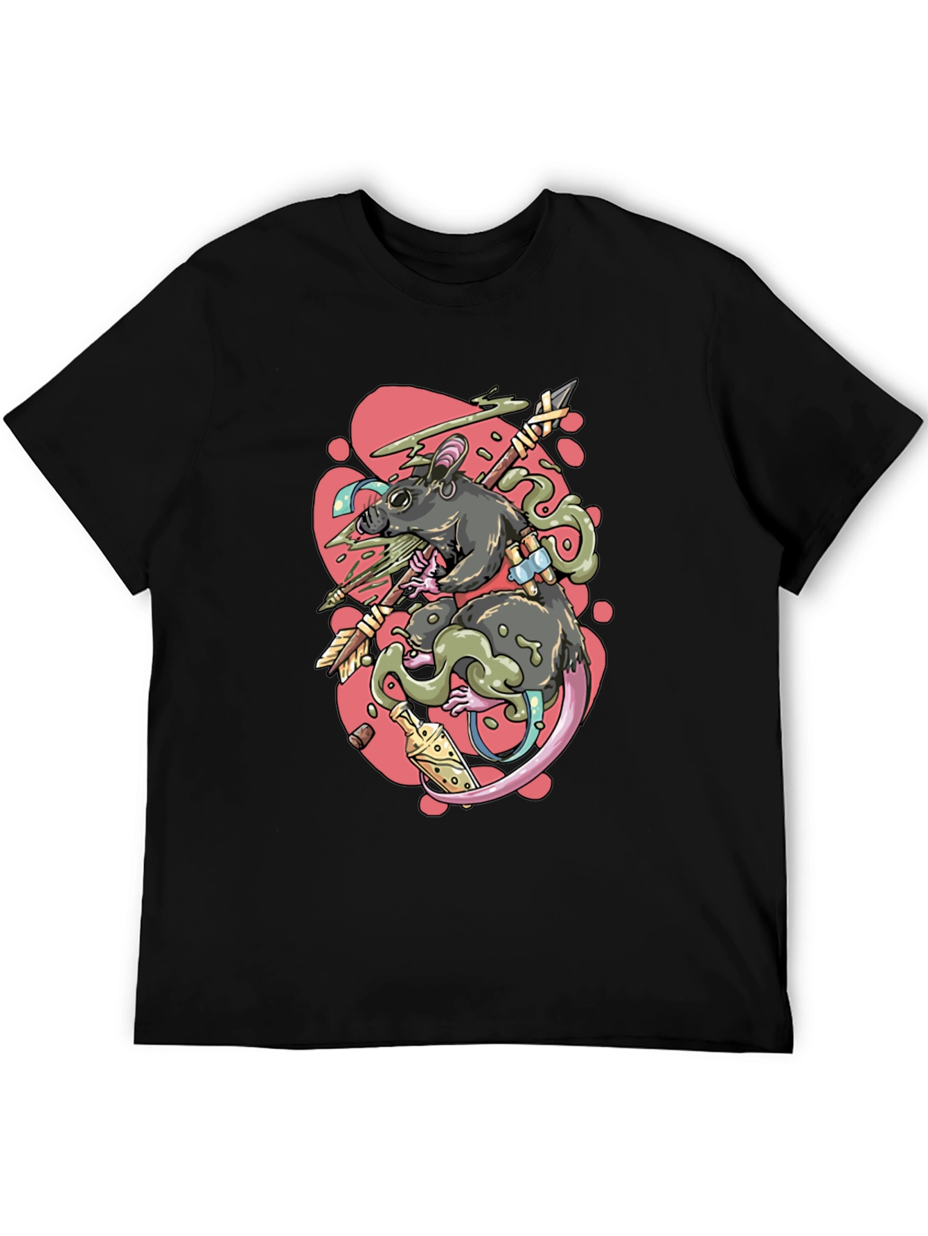 Rat Warrior Graphic T-Shirt