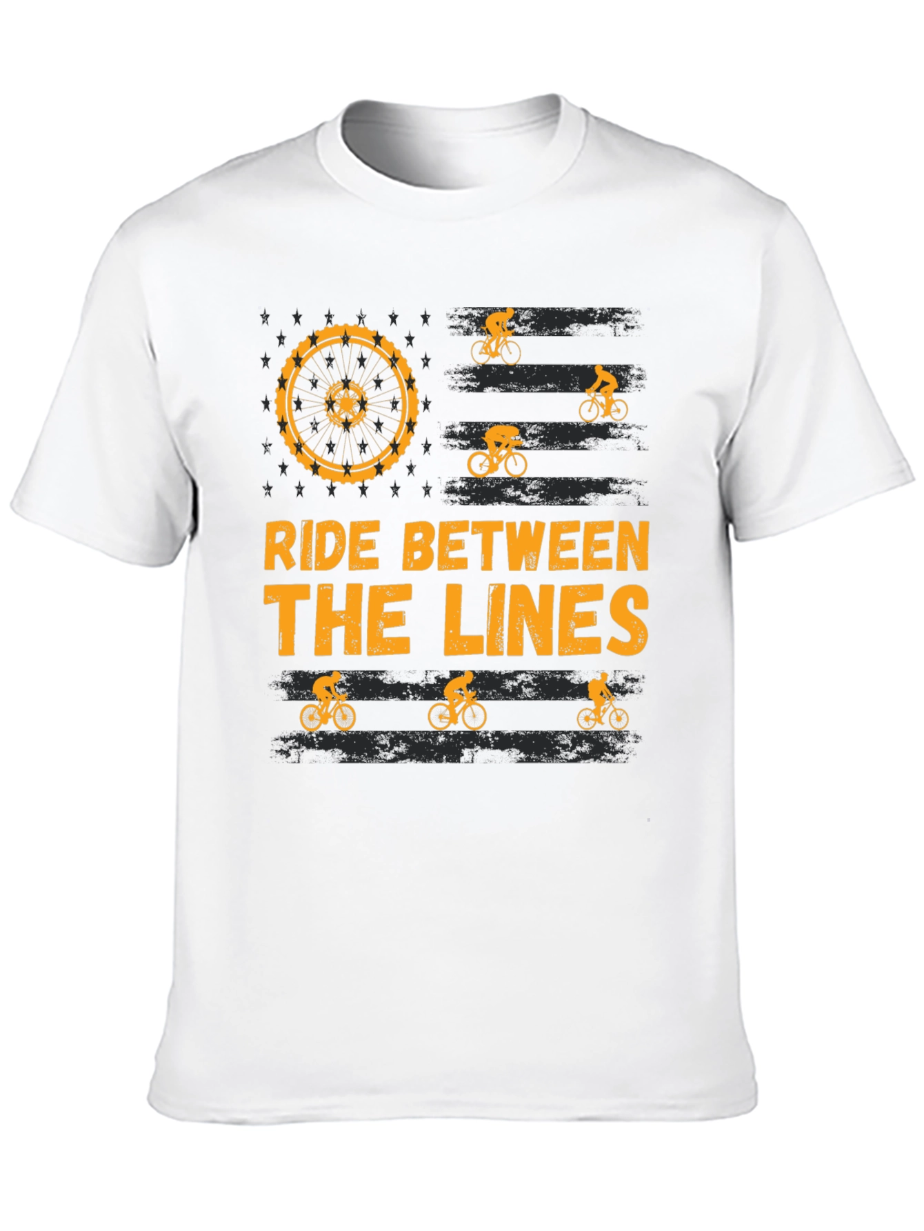 Ride Between the Lines Biker T-Shirt