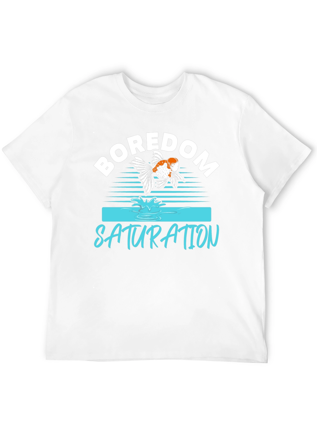 Boredom Saturation Goldfish Graphic T-Shirt