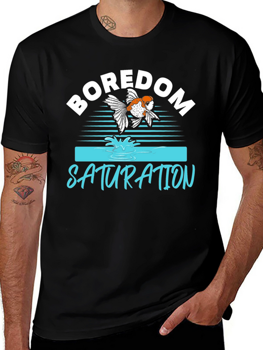 Boredom Saturation Goldfish Graphic T-Shirt