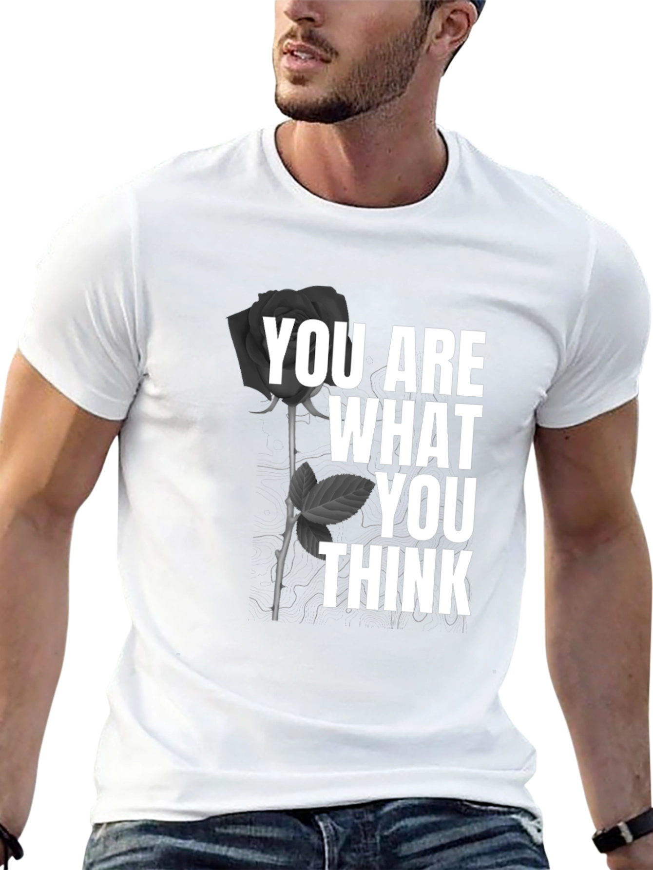 You Are What You Think Graphic Tee - Black