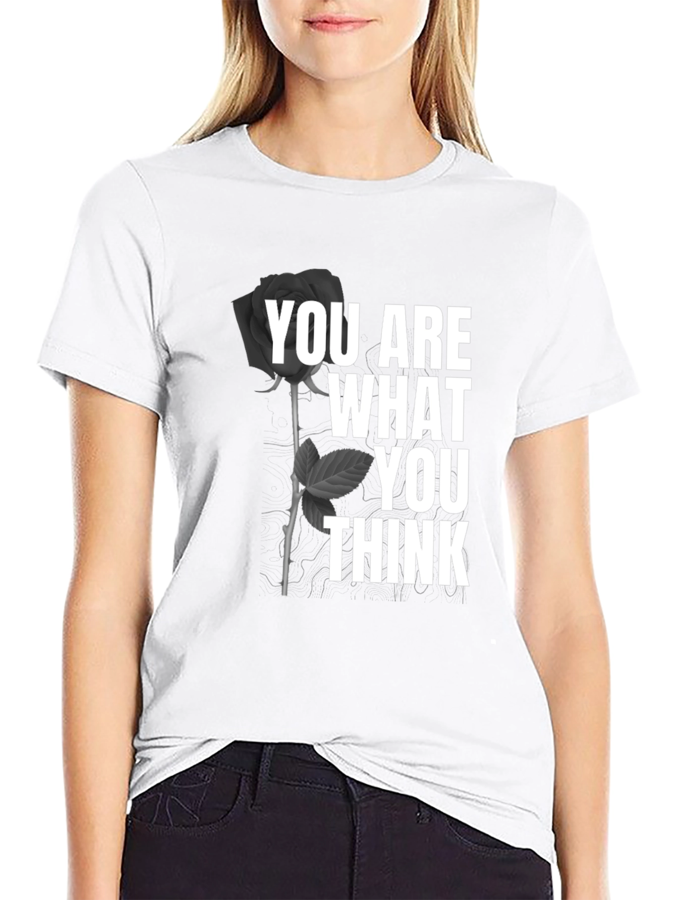 You Are What You Think Graphic Tee - Black
